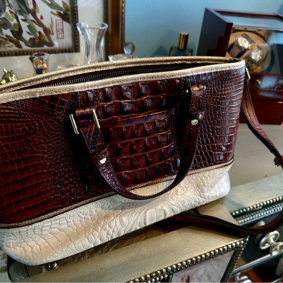 Brahmin medium Asher should bag Pecan/white - Picture 4 of 12